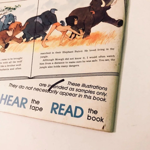 Vintage 1979 Mother Goose Rhymes Disney Read Along Book Only No Tape - Picture 3 of 16